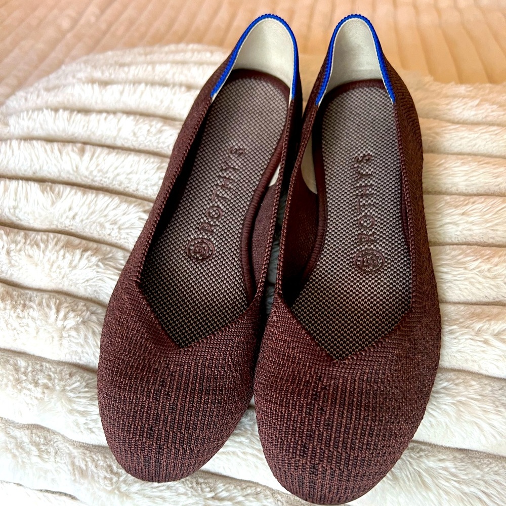 Rothy’s The Flat size 8 brown- worn once!